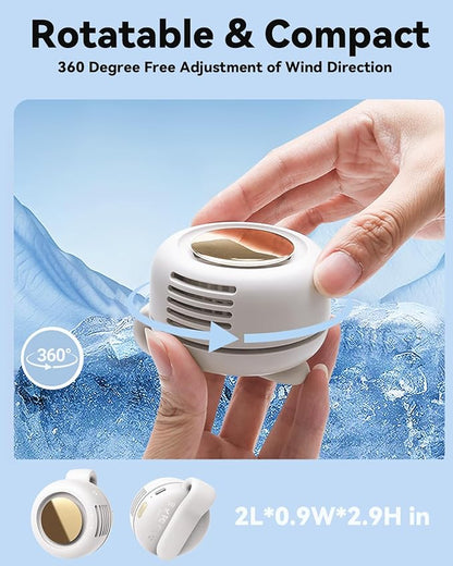 Portable Silent Mini Bladeless Fan Clip On, Small Fan Clip on - Image 2