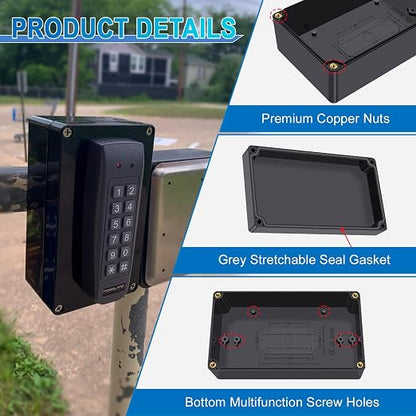 Project Box Junction Box IP67 Waterproof, Nineleaf ABS Plastic Junction Box - Image 4