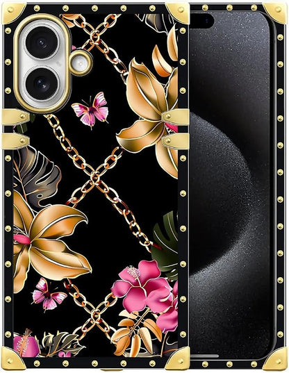 for iPhone 17 Case Luxury Golden Decoration by Unknown