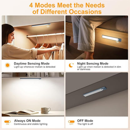 Gritin 10.2inch Under Cabinet Lighting Rechargeable 2 Pack- 3 Color Temps&5 - Image 6