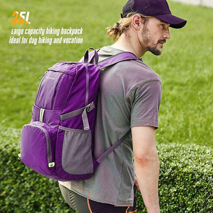 35L Lightweight Packable Backpack Waterproof Durable Hiking Travel Backpack - Image 6