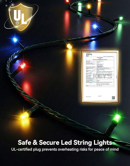 LitHome 99FT 300 LED String Lights Outdoor Indoor, 8 Modes Waterproof Christmas - Image 5