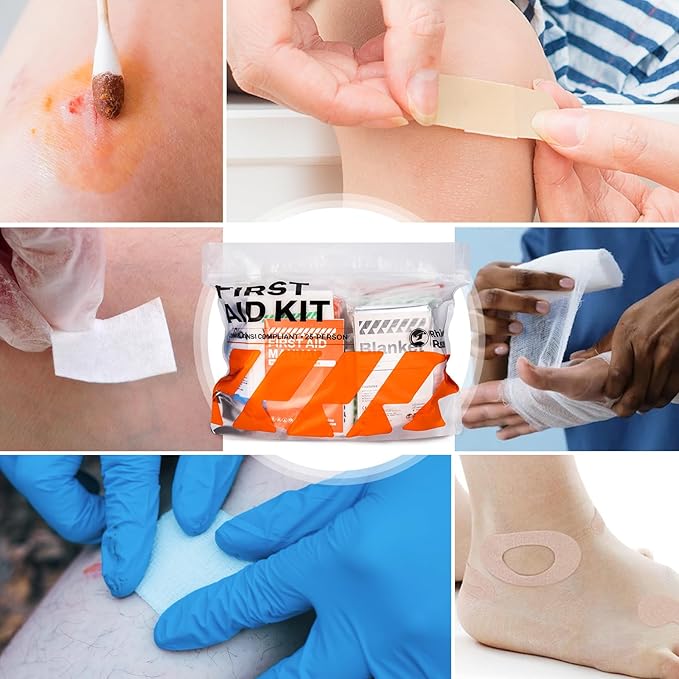 RHINO RESCUE 220 Pieces First Aid Kit Refill Bag, Emergency Extra Replacement - Image 4