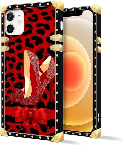 Compatible with iPhone 11 Case, Elegant High Heels Luxury Golden Decoration - Image 2