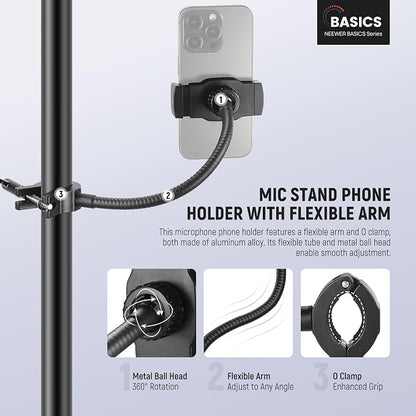 NEEWER BASICS Mic Stand Phone Holder - Image 2