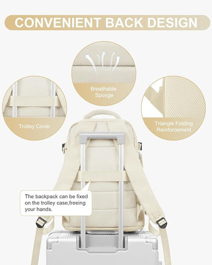 WONHOX Large Travel Backpack Carry on Flight Approved Laptop Work Business - Image 5