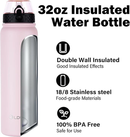 Oldley Insulated Water Bottle 32oz Water Bottles - Image 4