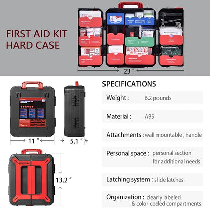 Hard Case First Aid Kit 408 Pcs - Image 2