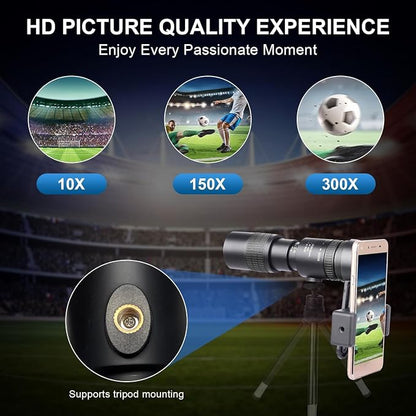 10-300x40 Monoculars for Adults High Powered–Zoom Monocular Telescope - Image 2