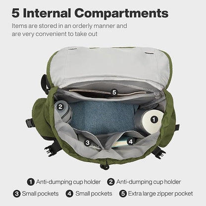 mixi Travel Backpack for Women Men, 18 Inch Carry On Laptop Backpack Flight - Image 8