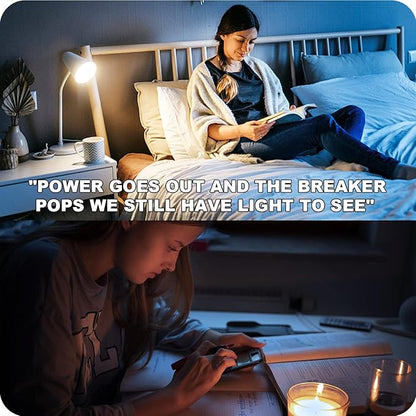 Neporal A19 Rechargeable Light Bulbs, Socket Rechargeable Emergency Light Bulb - Image 2