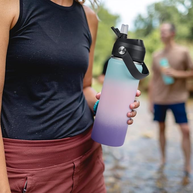 Fijinhom 24oz Insulated Stainless Steel Water Bottle, Wide Mouth Double Wall - Image 7