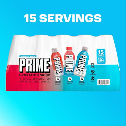 PRIME HYDRATION Variety, Berry Freeze, Cherry Freeze, & Ice Pop Sports Drinks - Image 8