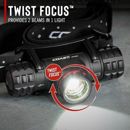 Coast XPH30R 1500 Lumen USB-C Rechargeable Dual Power Headlamp - Image 9