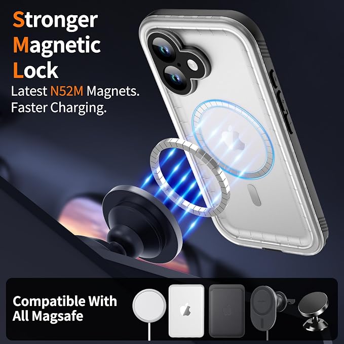 Cozycase for iPhone 16 Waterproof Shockproof Dustproof Case - Image 3