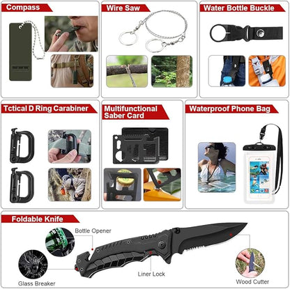 Survival Kit, Emergency Kit for Earthquake, Outdoor Adventure, Gifts for Men - Image 4