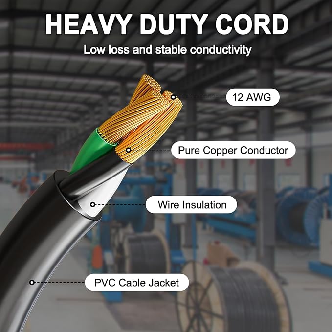 15FT 12/3 Outdoor Extension Cord - Image 5