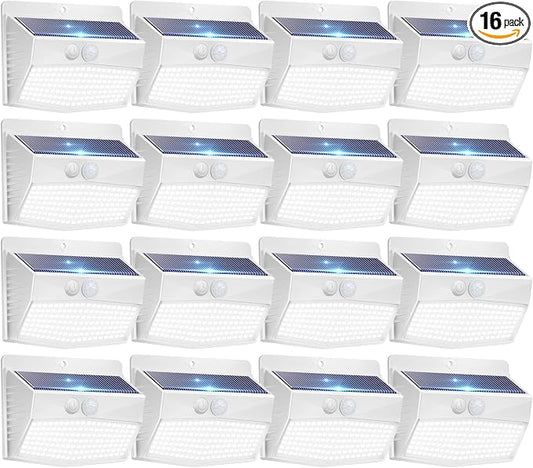 Peasur 16 Packs Solar Outdoor Lights Motion Sensor Solar Security Lights by Peasur