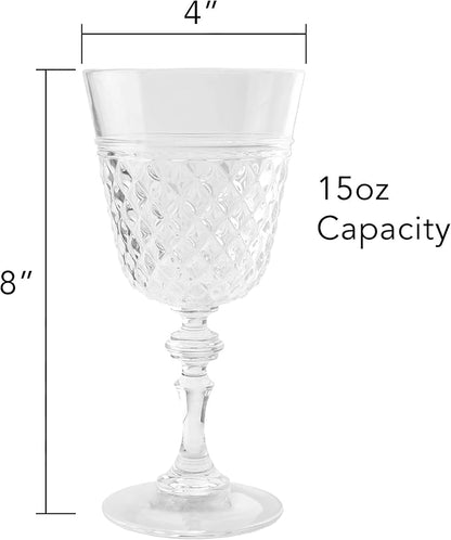 PG Plastic Wine Glasses 15oz - Image 7