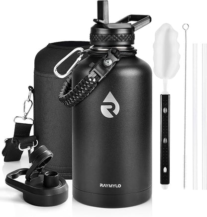 RAYMYLO Insulated Water Bottle 64 oz, Triple Wall Vacuum Stainless Steel by RAYMYLO