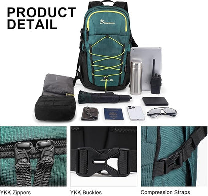 MOUNTAINTOP Hiking Backpack, 25L Camping Backpack, Men Women Hiking Daypack - Image 3