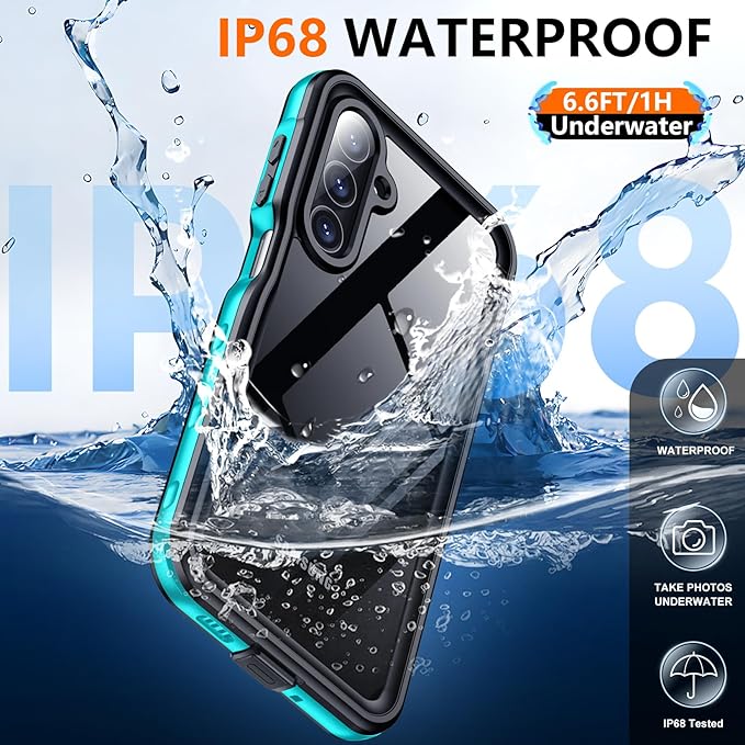 SPIDERCASE for Samsung Galaxy A16 5G Case Waterproof, Built-in Screen & Camera - Image 2