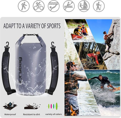 IDRYBAG Dry Bag for Kayaking Waterproof 2L/5L/10L/15L/20L, Small Dry Sack - Image 5