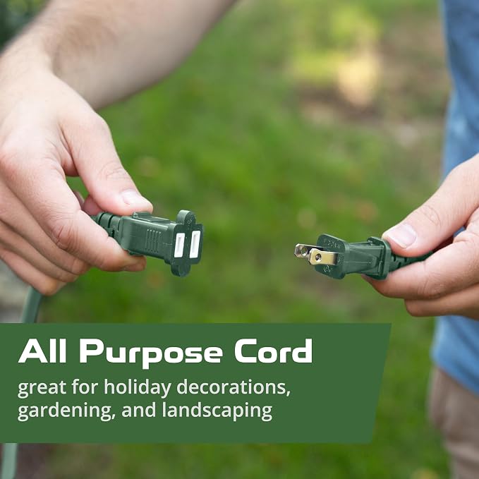 Iron Forge Cable Weatherproof Outdoor Extension Cord 25 ft, 13 Amp Green - Image 4