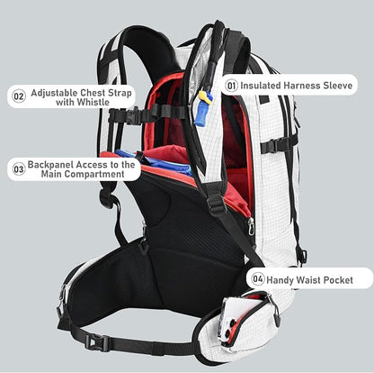Ski and Snowboard Hydration Backpack, - Image 3