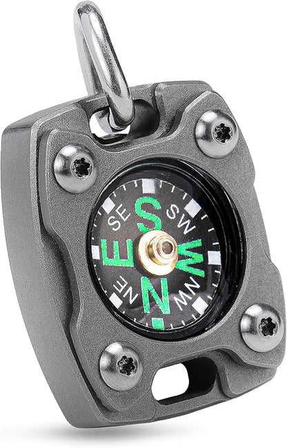 MecArmy Mini Titanium/Brass Compass, Waterproof IPX5 Pocket Compass - Image 8