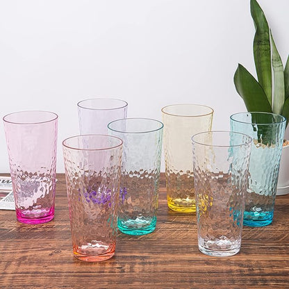 26-ounce Acrylic Highball Glasses Plastic Tumbler Larger Drinking Glasses - Image 5