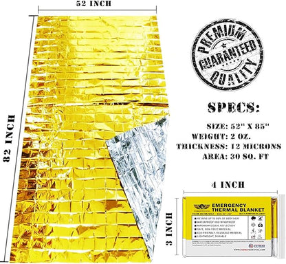EVERLIT Emergency Mylar Thermal Blankets -Space Blanket Survival kit Camping - Image 2