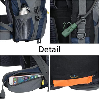 WoneNice 50L Waterproof Hiking Backpack - Image 9