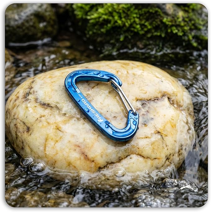 FresKaro 5pcs Nano Carabiner Clips, 8kN 1798lbs, Small Sturdy, Reliable - Image 7