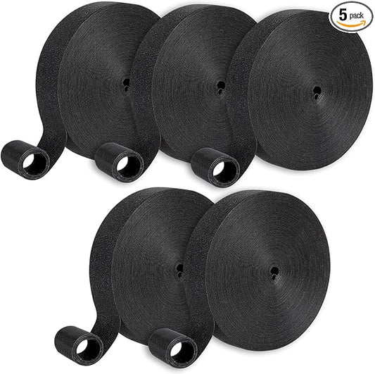 1/2In x 500Ft Reusable Cable Ties Hook and Loop Roll | Tie Down Straps by LoopStraps