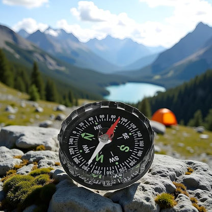 Black Waterproof Pocket Watch Compasses Navigation Compasses Professional Clear - Image 4