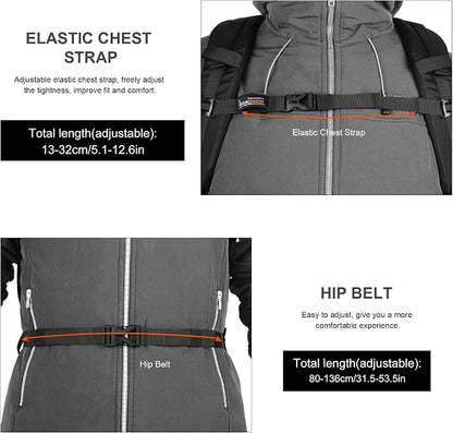 MOUNTAINTOP Hiking Backpack, 30L Camping Backpack, Men Women Hiking Daypack - Image 8