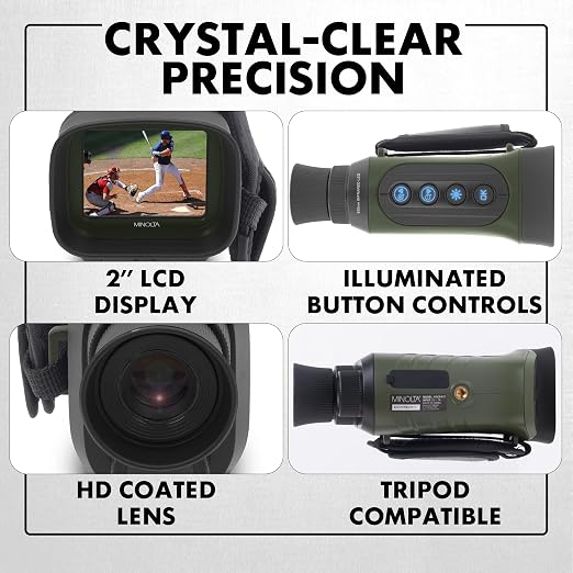 Minolta 6x25 Digital Night Vision Monocular w/Built-in 4K HD Video Camera - Image 6