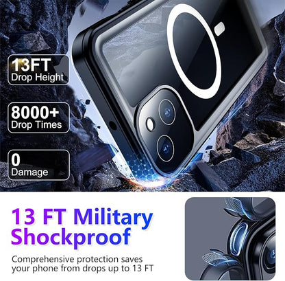Temdan Compatible with iPhone 13 Case Waterproof, Built-in Screen & Camera - Image 4