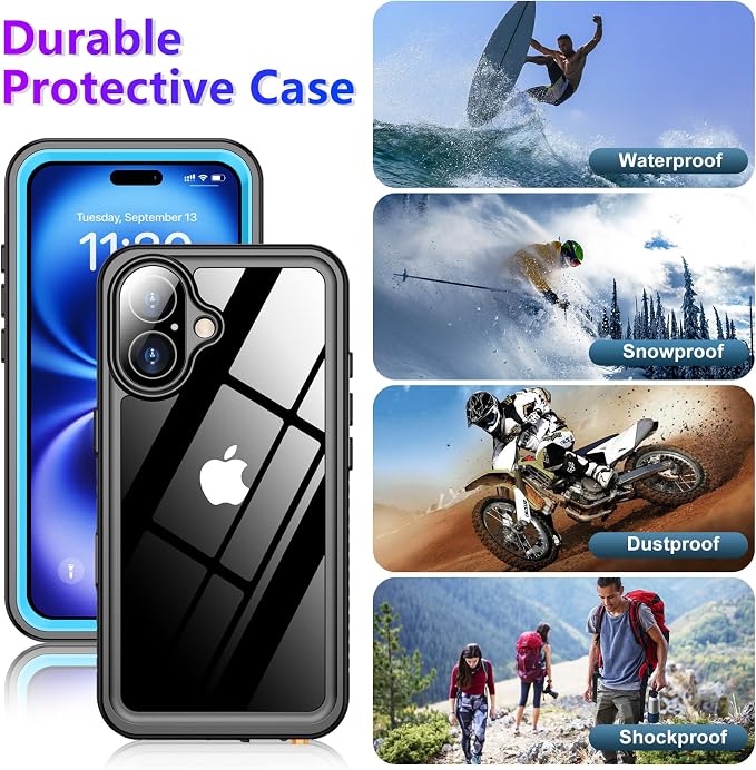 2025 New Designed for iPhone 16 Case Waterproof, Phone Case for iPhone 16 6.1" - Image 6
