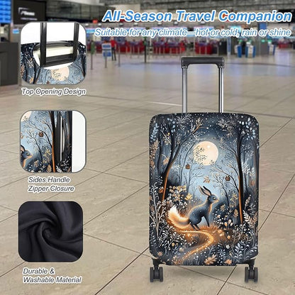 Luggage Cover Protector for 22-24 Inch Suitcases, TSA Approved Elastic Travel - Image 3