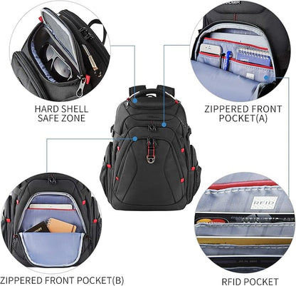 KROSER Travel Laptop Backpack 17.3 Inch XL Computer Backpack - Image 3