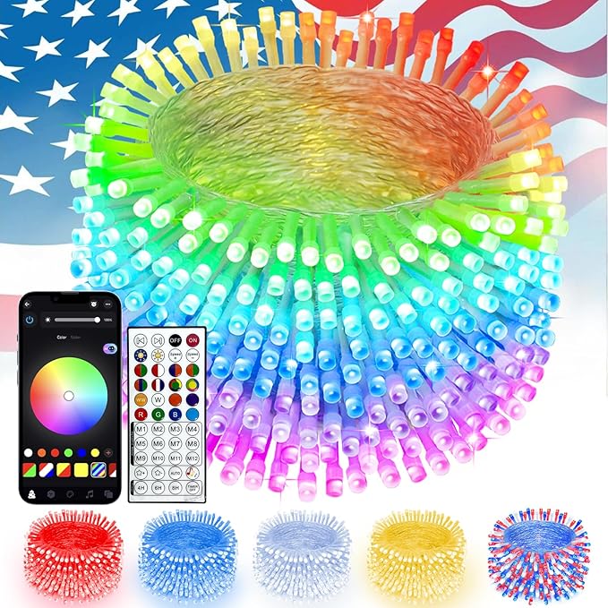 Smart Color Changing 4th of July Lights by SANJICHA