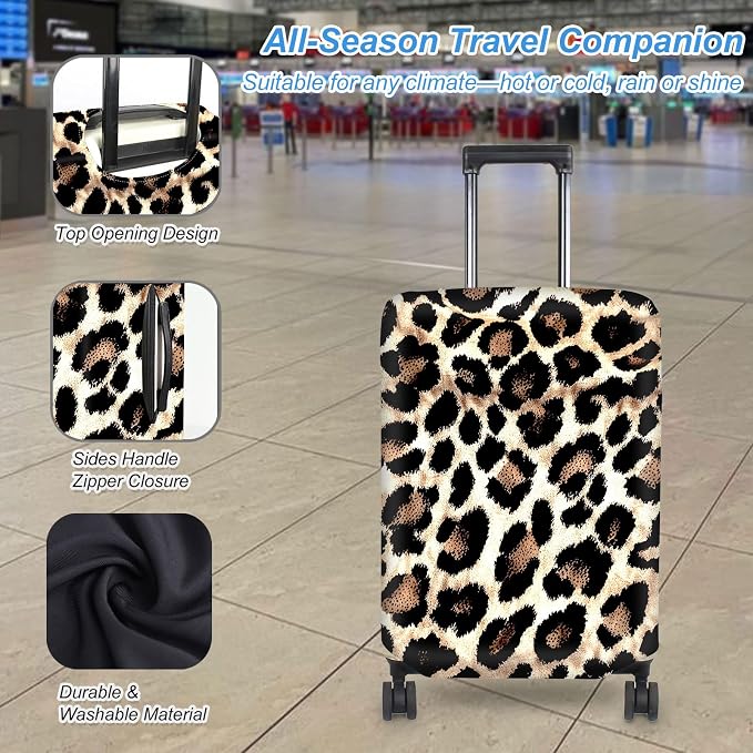Luggage Cover Protector for 19-20 Inch Suitcases, TSA Approved Elastic Travel - Image 3