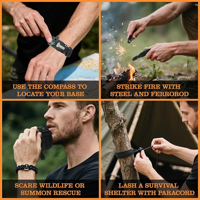 Paracord Survival Bracelet - Image 4