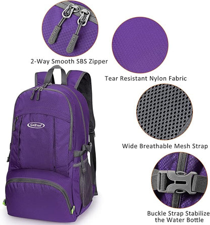 G4Free 40L Lightweight Packable Hiking Backpack, Waterproof Travel Daypack - Image 5