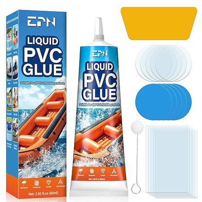 EPN Air Mattress Patch Kit, Waterproof Vinyl Pool Liner Repair Kit by WelcometoAmericanEpsilon