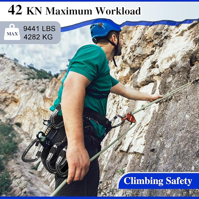 UIAA Certified 25kN-42kN Climbing Carabiners - Image 3