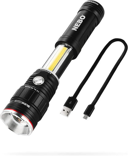 NEBO SLYDE KING Flashlight | High Lumens, Rechargeable COB Work Light & LED by NEBO