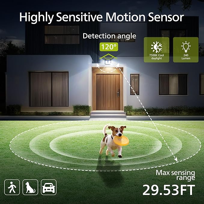 Philips Solar Lights Motion Sensor Outdoor, 120 LEDs Solar Powered Security - Image 4